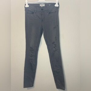 Frame Denim Charcoal Skinny Jeans
